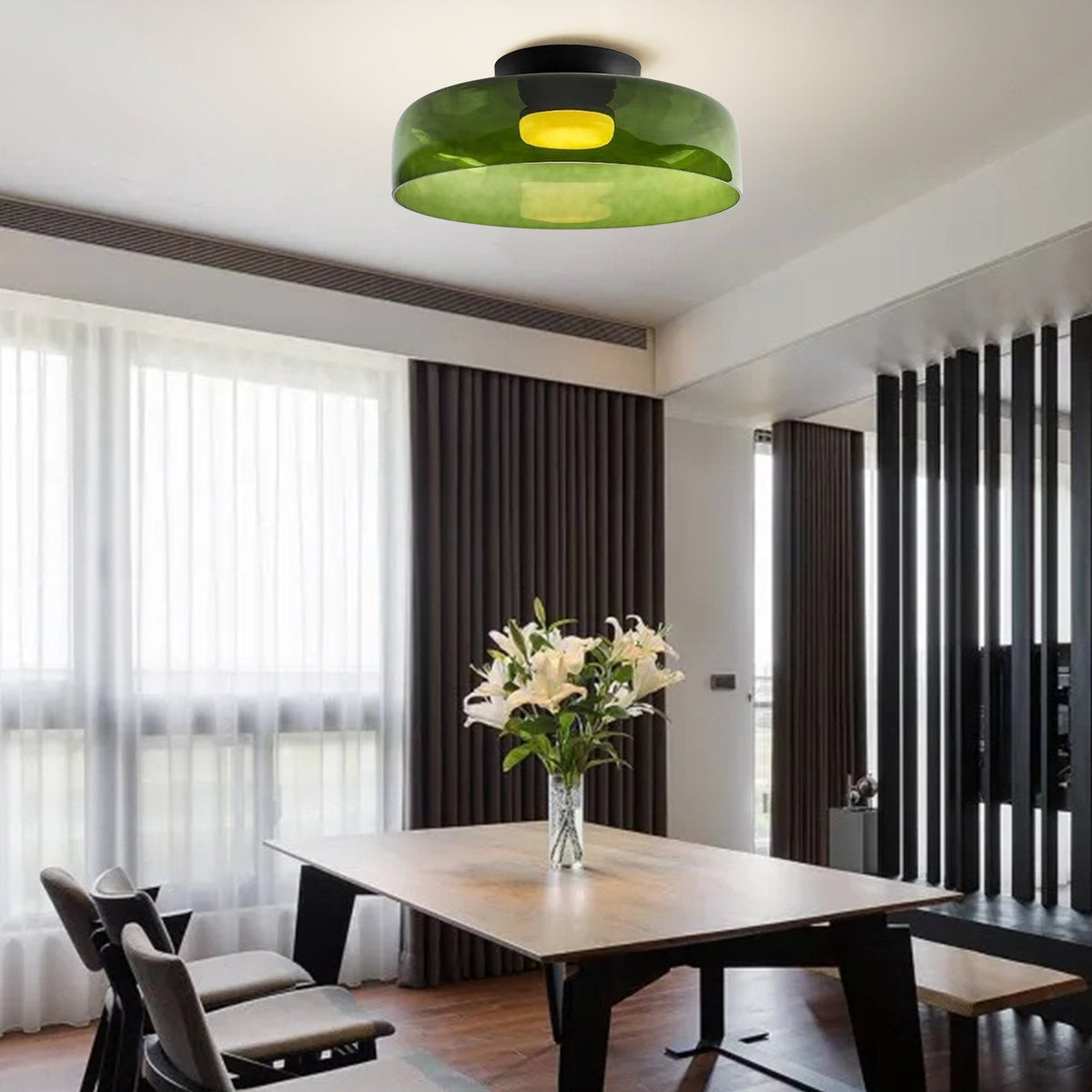 Glazen Plafondlamp Gelaagd Design Meerdere Formaten Warm Wit LED Licht Eetkamer Woonkamer Keuken Slaapkamer | Sulvida