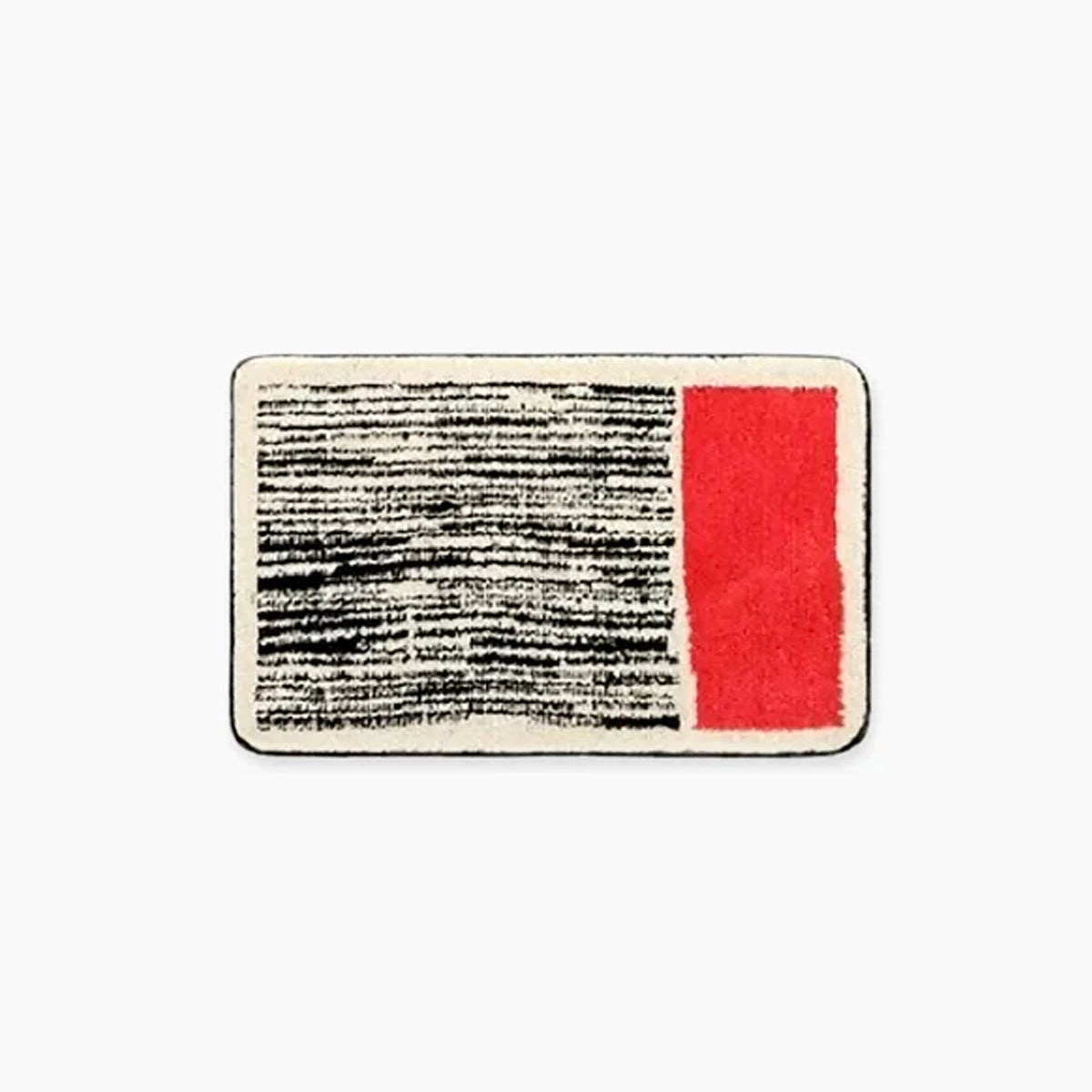 Antislip Badmat met Absorberend Oppervlak 40×60 cm Zwart Rood Blauw Geel Abstract Scandinavisch Design | Sulvida