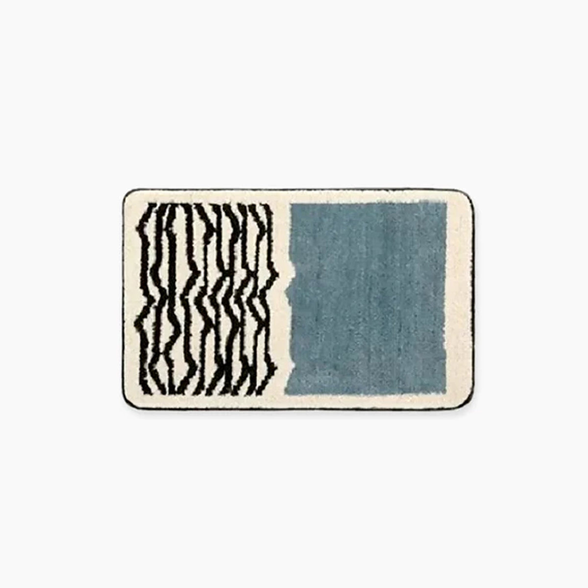 Antislip Badmat met Absorberend Oppervlak 40×60 cm Zwart Rood Blauw Geel Abstract Scandinavisch Design | Sulvida