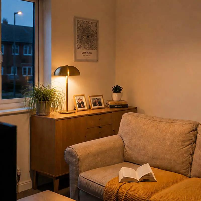 Dimbare oplaadbare tafellamp met touch-bediening, draadloos verstelbaar in hoogte voor sfeervolle verlichting | Sulvida