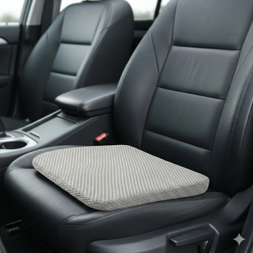Ademend Honingraat Zitkussen voor Auto – Drukverlagend Comfort Kussen voor Lange Ritten en Rugondersteuning | Sulvida