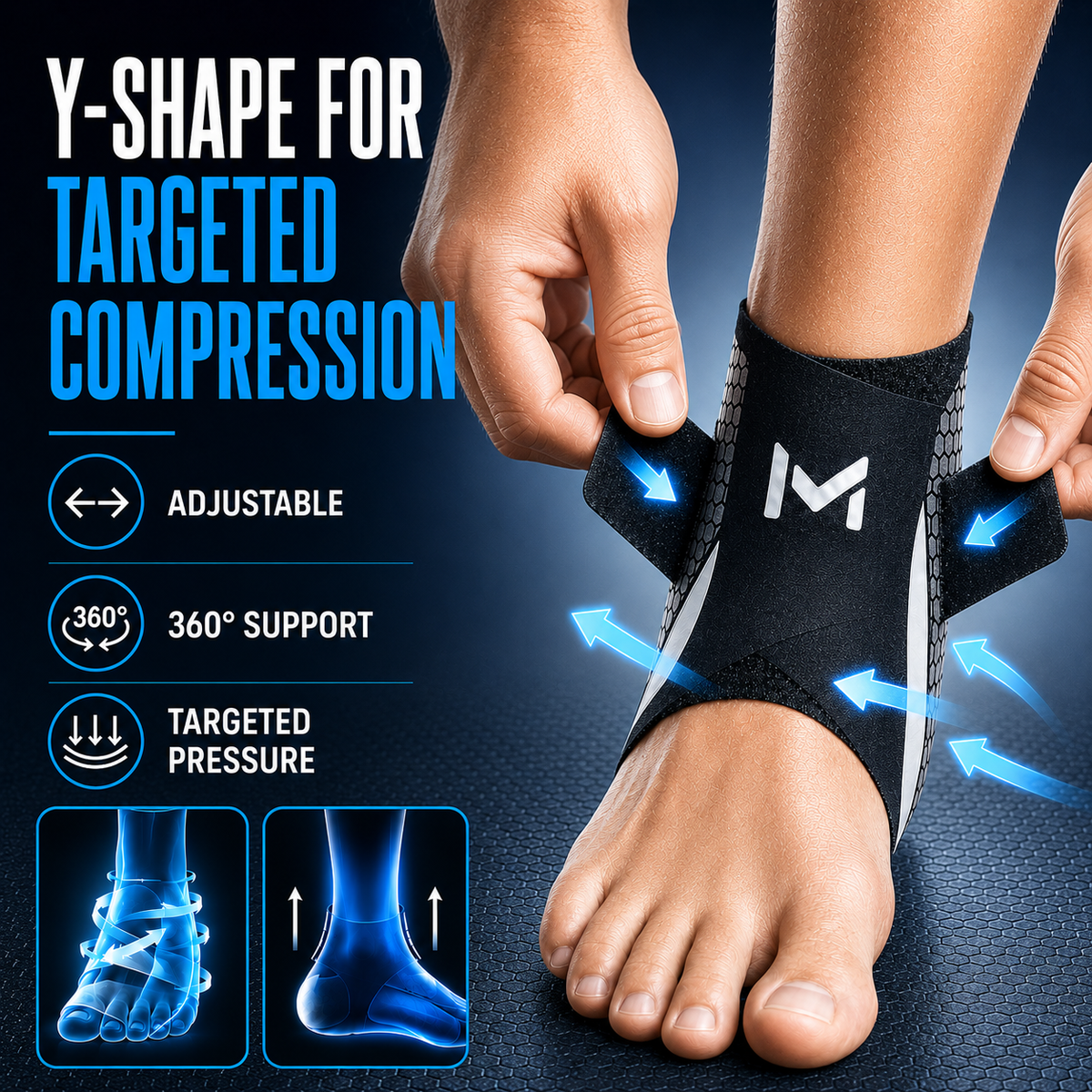 Compressie Enkelbrace Verstelbaar – Ademend Stabiliserend Steun Sleeve Voor Sport Wandelen & Herstel | Sulvida