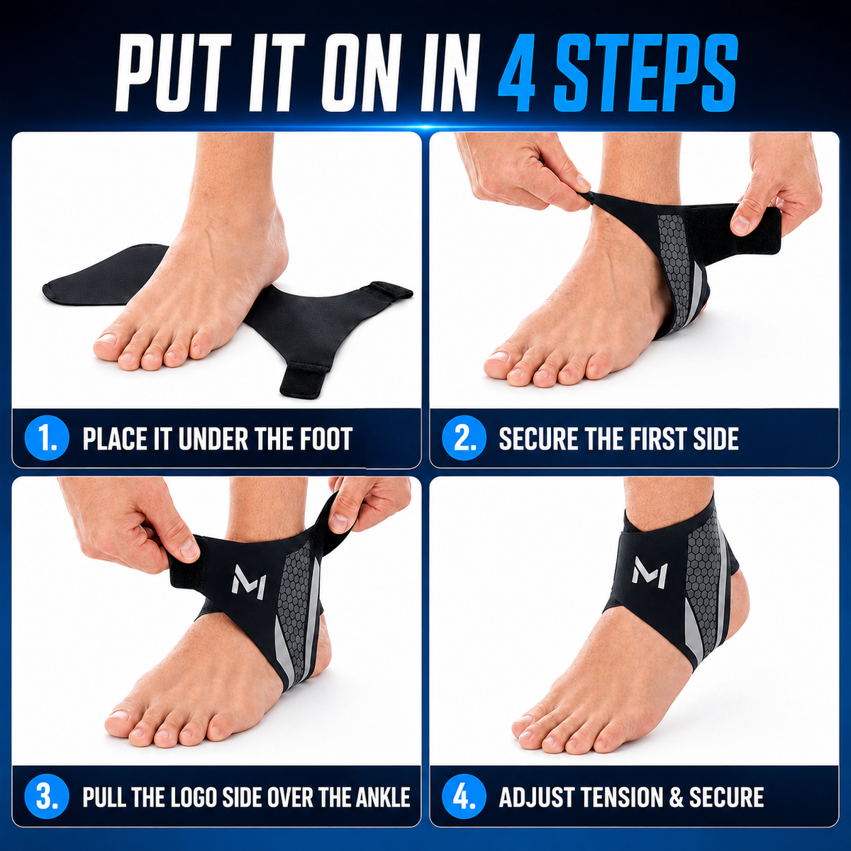 Compressie Enkelbrace Verstelbaar – Ademend Stabiliserend Steun Sleeve Voor Sport Wandelen & Herstel | Sulvida