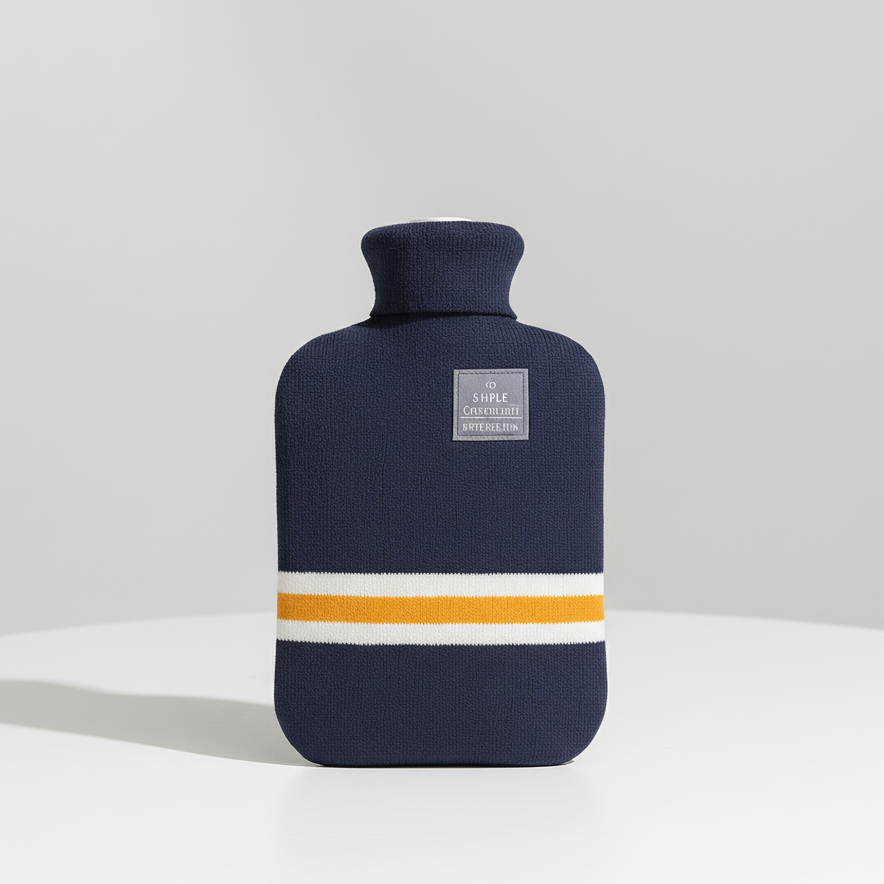 Warmwaterkruik Extra Groot 2 Liter met Gebreide Hoes voor Langdurige Warmte Comfort en Ontspanning Thuis | Sulvida