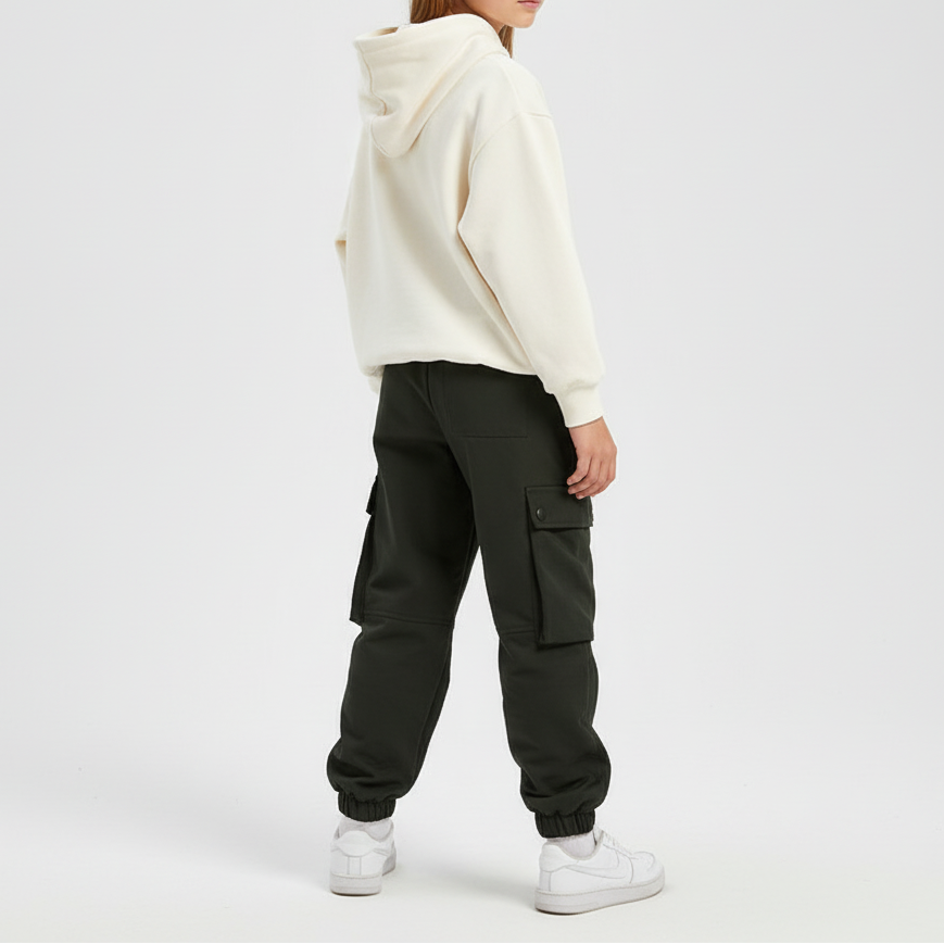 Gevoerde Winterbroek Kinderen Winddicht Warm Fleece Elastische Taille Outdoorbroek Ski Snowboard 3-10 Jaar | Sulvida