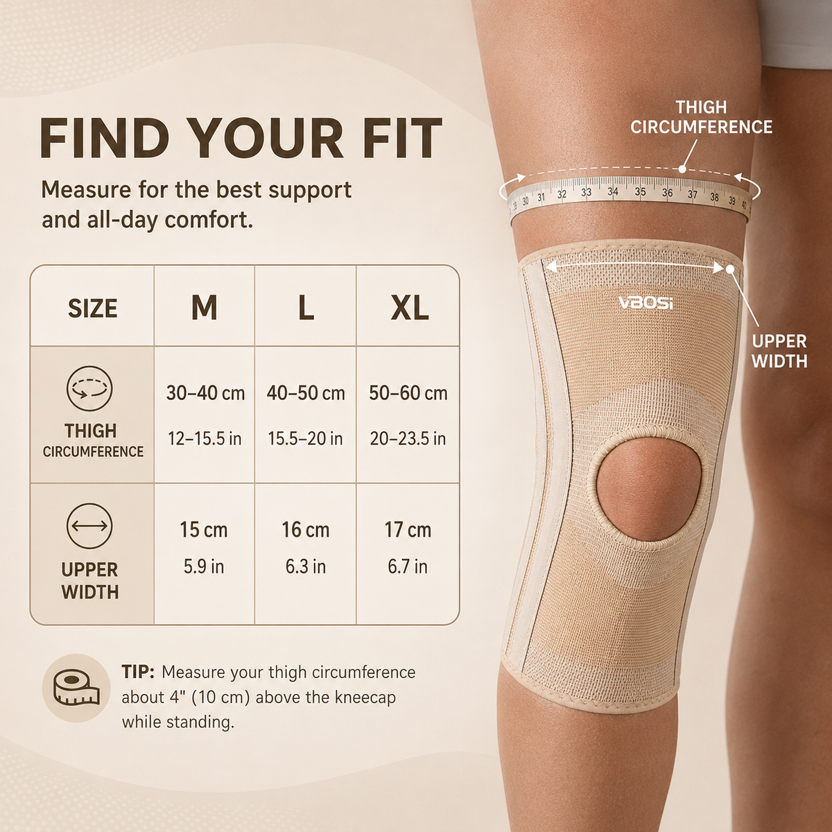 Knie Ondersteuning Brace Elastische Knit met Open Patella Design voor Maximale Stabiliteit Comfort en Bewegingsvrijheid | Sulvida