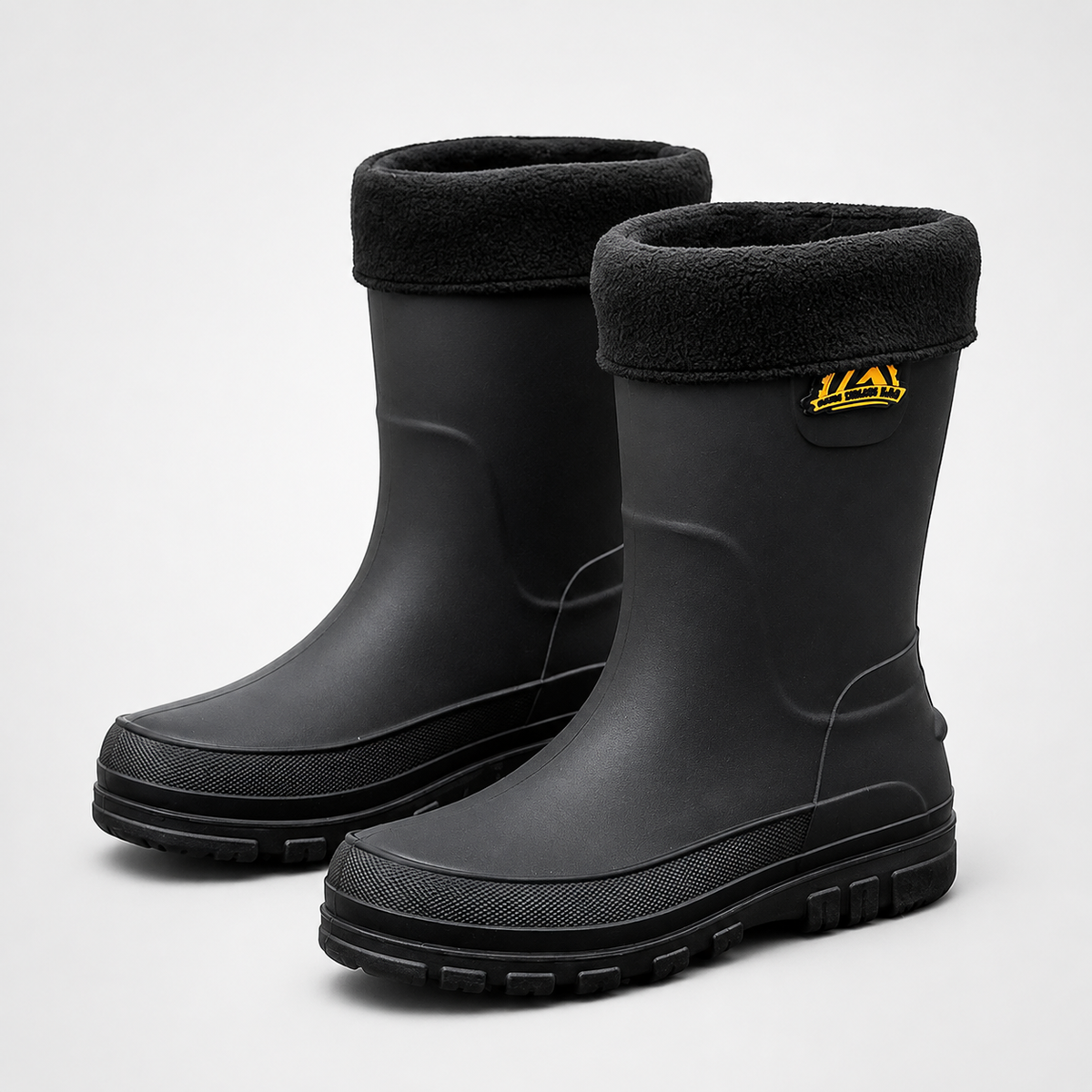 Geïsoleerde Regenlaarzen Heren Waterdicht met Antislipzool Winterlaarzen Outdoor Werk Zwart Rood Geel | Sulvida