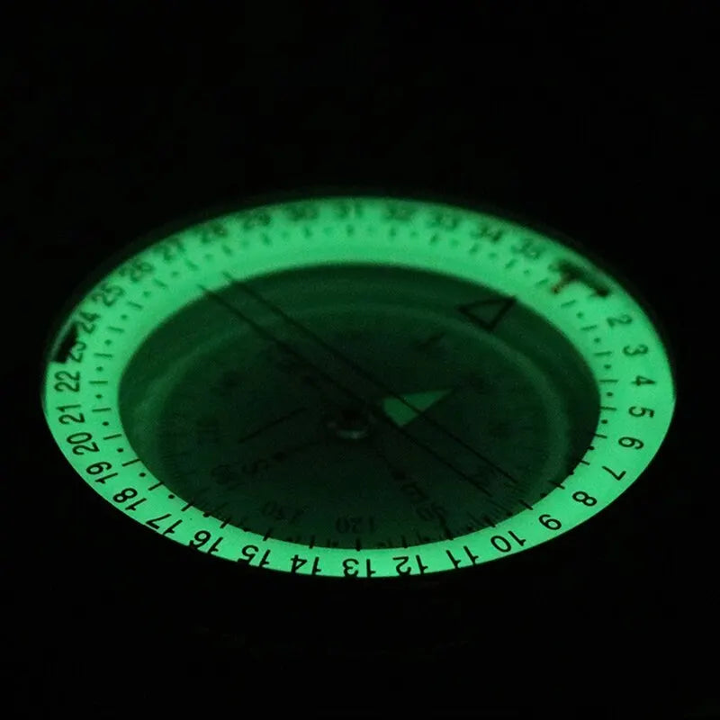 Opvouwbaar Viziercompas Lensatic Kompas met Waterpas Meetfunctie Landmeten Orientatie Outdoor Navigatie | Sulvida
