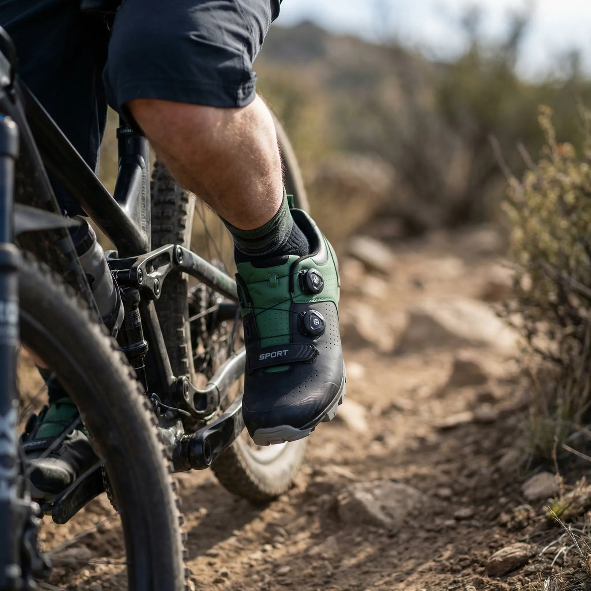 Fietsschoen Plat Pedaal Zonder Klikpedaal Dubbele Draaisluiting Ademend Gripzool Mountainbike Indoor | Sulvida