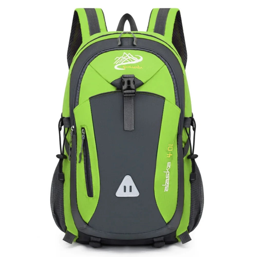 Multi-Compartment Rugzak 40L Wandelrugzak met Mesh Rugpaneel Verstelbare Borstbanden Ritsvakken Outdoor | Sulvida