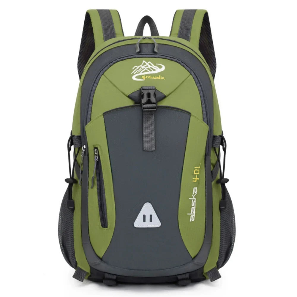 Multi-Compartment Rugzak 40L Wandelrugzak met Mesh Rugpaneel Verstelbare Borstbanden Ritsvakken Outdoor | Sulvida