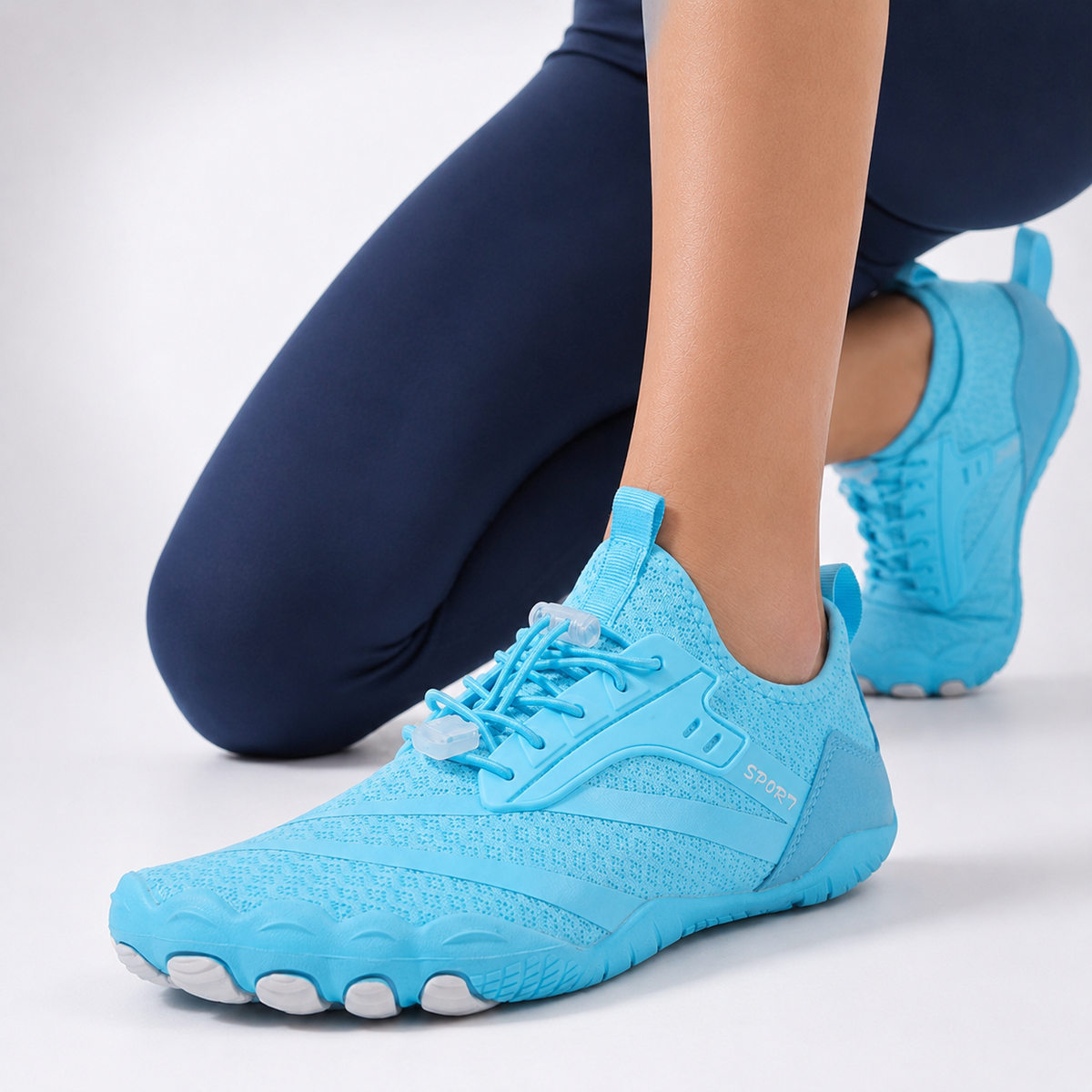 Barefoot Trainingsschoenen Platte Zool Sportschoen Dames Heren Fitness Hardlopen Grijs Oranje Blauw Zwart Wit | Sulvida