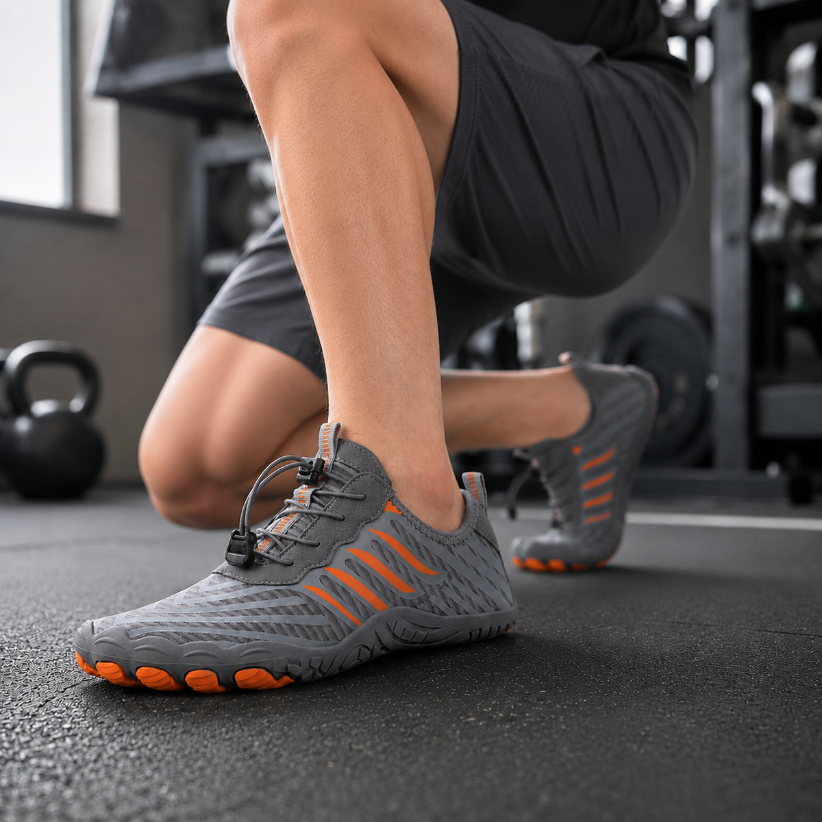 Barefoot Trainingsschoenen Platte Zool Sportschoen Dames Heren Fitness Hardlopen Grijs Oranje Blauw Zwart Wit | Sulvida