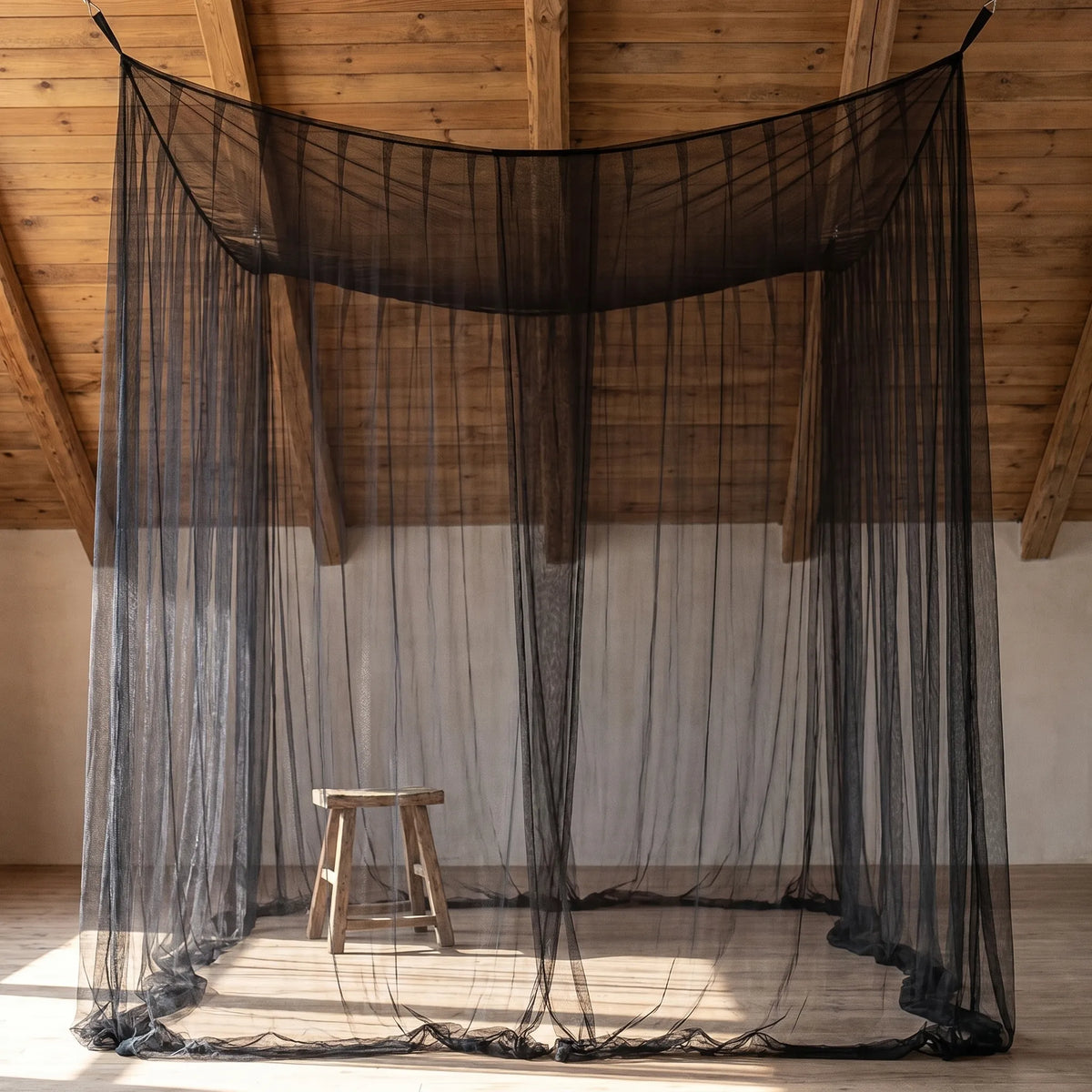 Hangend Muggennet Extra-Large 220x200x200cm Rechthoekig Klamboe Insectenbescherming Outdoor Indoor Slaapkamer Wit | Sulvida