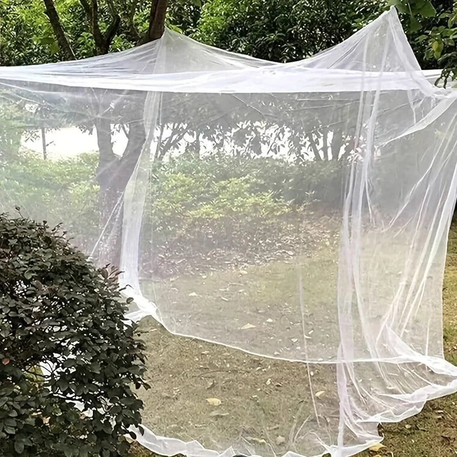 Hangend Muggennet Extra-Large 220x200x200cm Rechthoekig Klamboe Insectenbescherming Outdoor Indoor Slaapkamer Wit | Sulvida