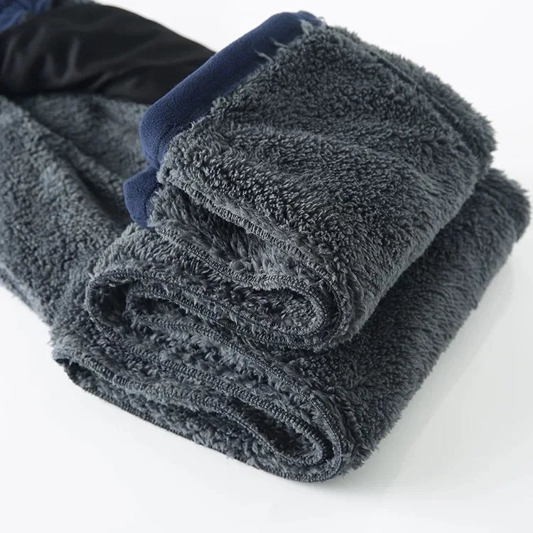 Fleece Skibroek Dik Winterbroek voor Dames en Heren met Elastische Tailleband Warme Voering Winterkleding | Sulvida