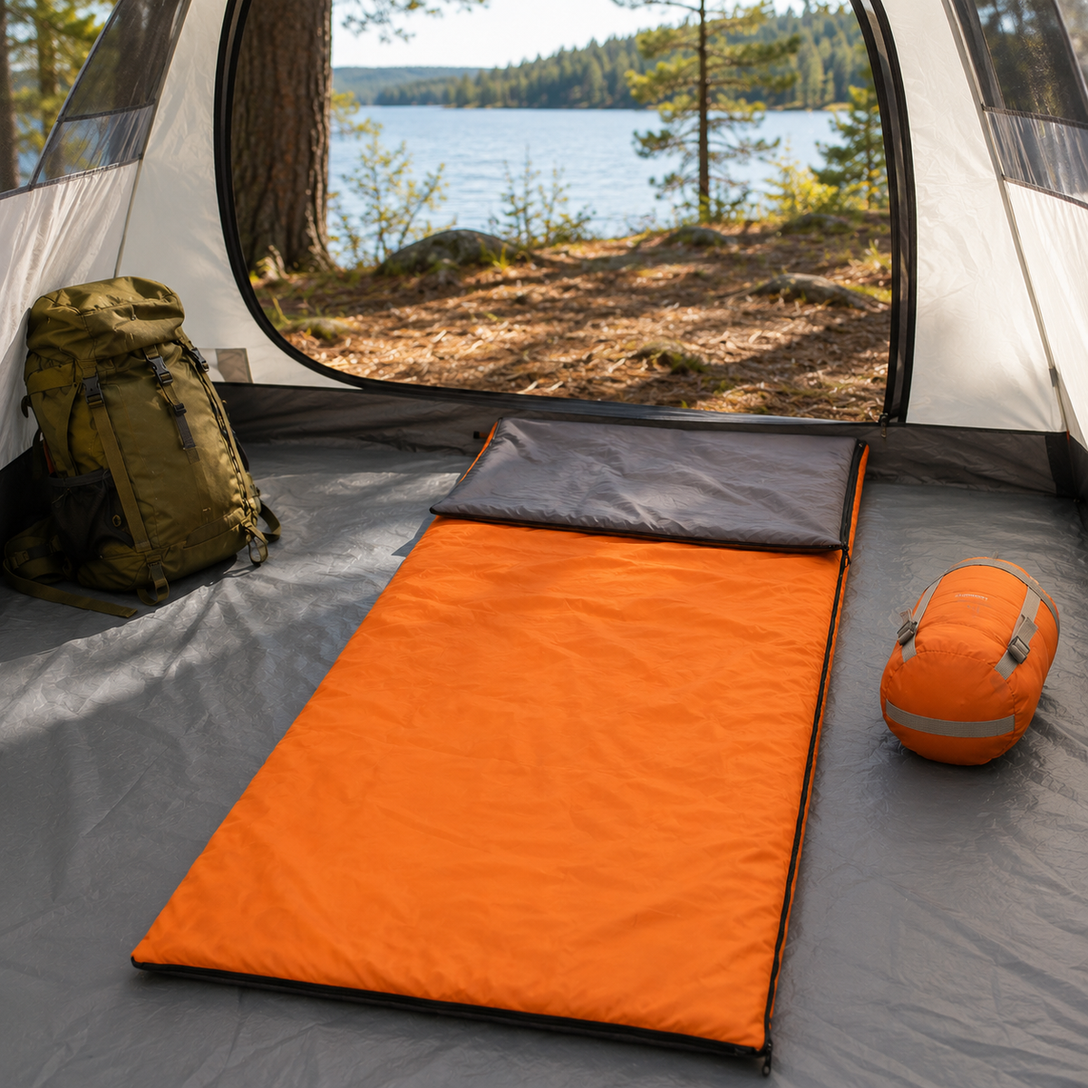 Envelope Slaapzak Lichtgewicht 3-Seizoenen Campingzak Compacte Outdoor Reisslaapzak Volwassenen & Kinderen | Sulvida