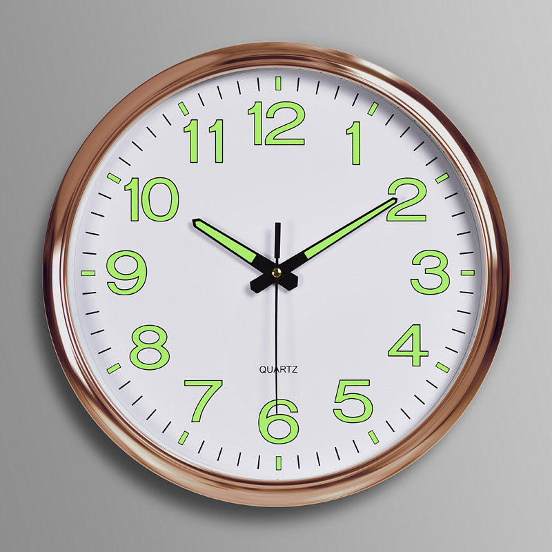 Luxe Wandklok LED Ø30cm Verlichting Digitaal Modern Design Zwart Zilver Goud Koper Woonkamer Kantoor Hal | Sulvida