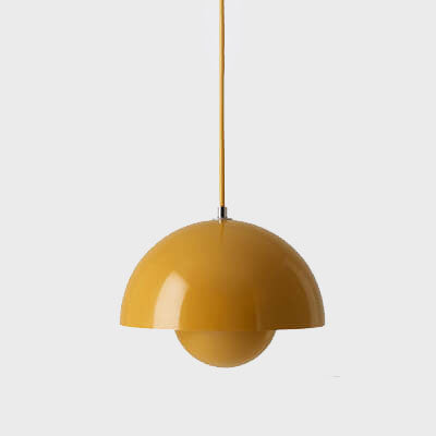 Moderne koepelhanglamp metaal half rond mat afwerking sfeerlicht eettafel woonkamer hal verlichting Scandinavisch | Sulvida
