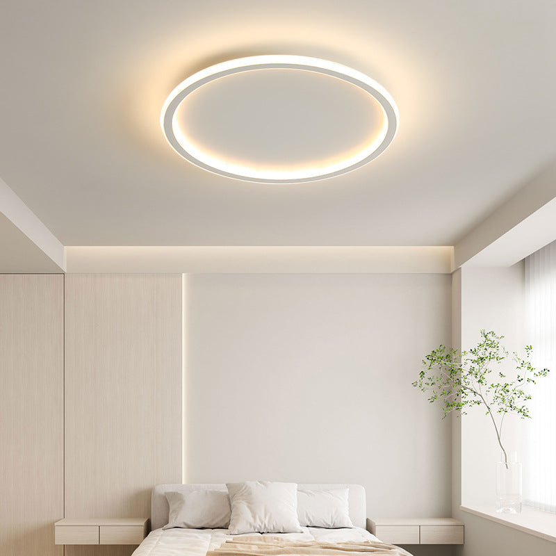 LED-plafondlamp rond modern design Nordic stijl zwart wit dimbaar voor woonkamer slaapkamer hal keuken | Sulvida