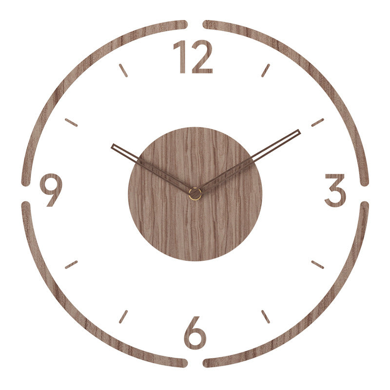 Wandklok hout rond Scandinavisch design tijdloos natuurlijk interieur woonkamer keuken kantoor slaapkamer modern | Sulvida