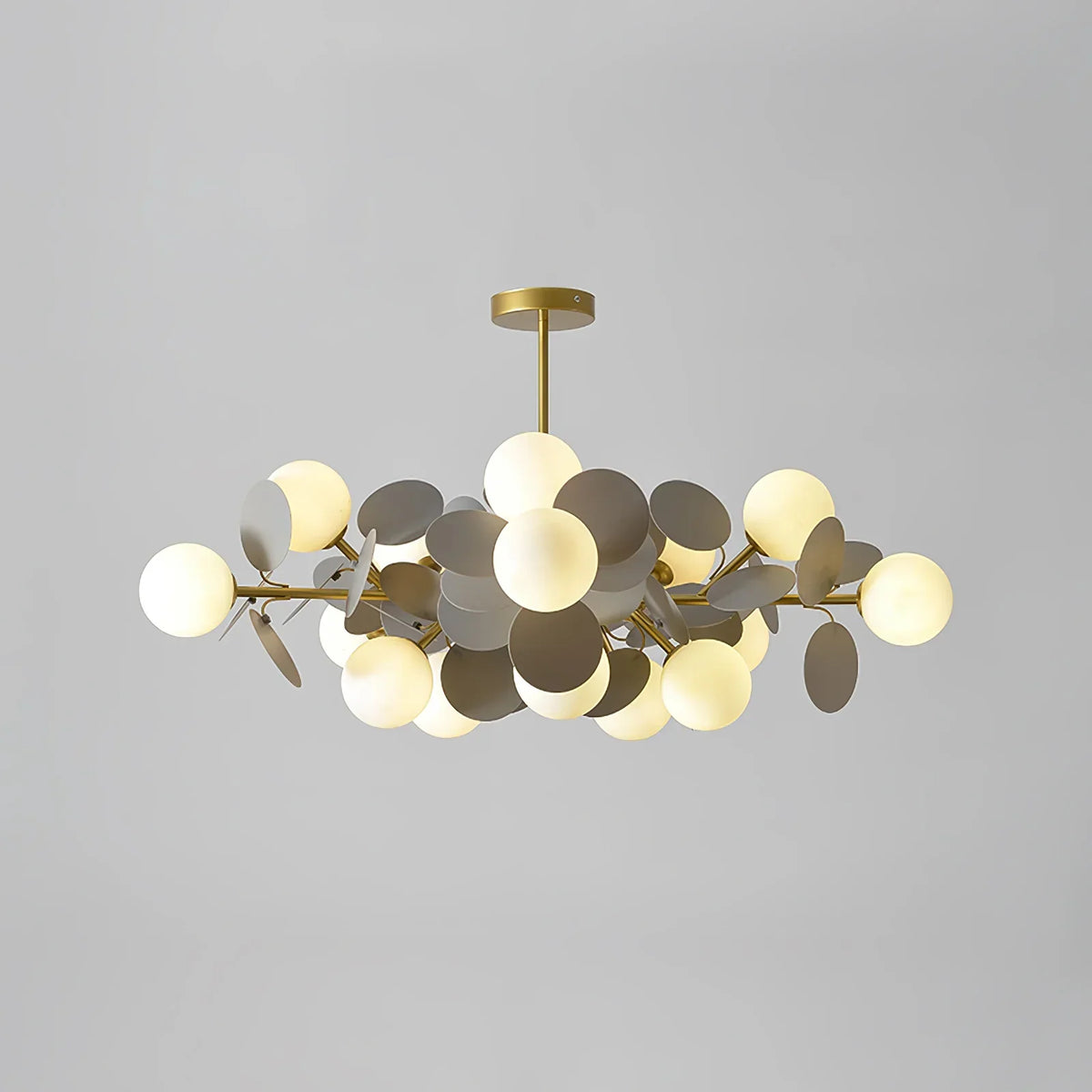 Hangkroonluchter Bloementak Gekleurd Glas voor Woonkamer Eetkamer Slaapkamer Plafondverlichting LED Lamp | Sulvida
