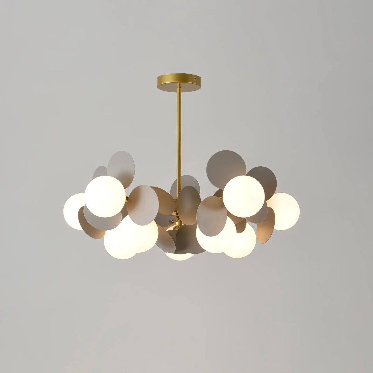 Hangkroonluchter Bloementak Gekleurd Glas voor Woonkamer Eetkamer Slaapkamer Plafondverlichting LED Lamp | Sulvida