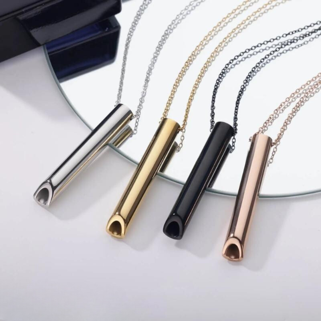 Ademhalingsgerichte Stoppen met Roken Ketting Rustgevend Mindfulness Hanger Rookstop Ondersteuning Stress | Sulvida