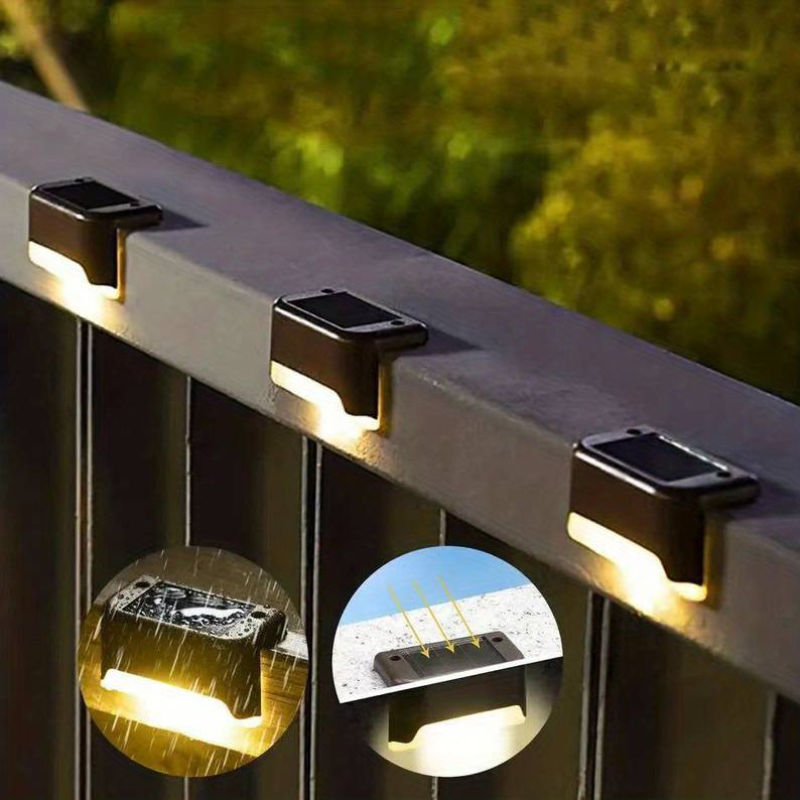 Zonne-energie Padverlichting Set 5 Stuks Warm Wit Waterdicht Solar LED Buitenlampen Tuinverlichting Terras Oprit Wandelpad Draadloos | Sulvida