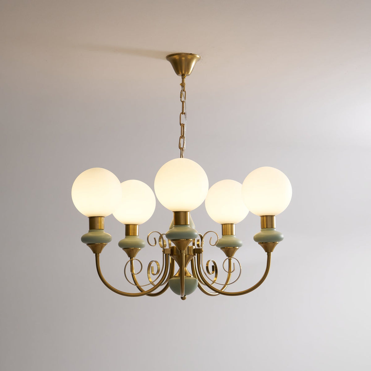 Glazen Kroonluchter met IJzeren Frame Meerlichts Hanglamp Modern Retro Design Sfeerverlichting Eetkamer Woonkamer | Sulvida