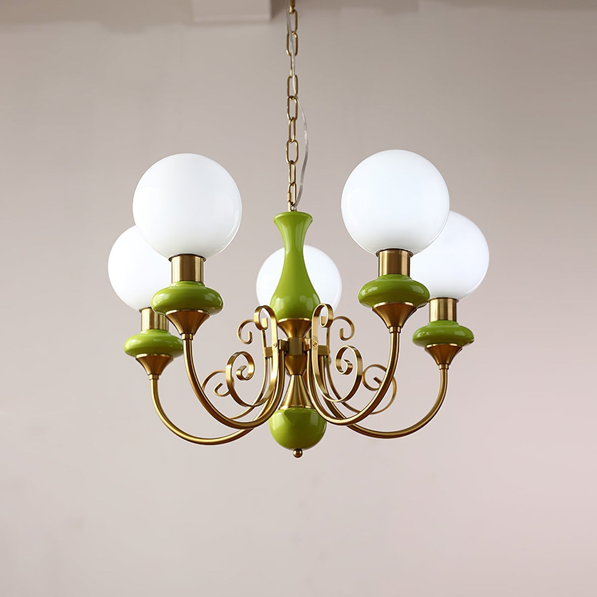 Glazen Kroonluchter met IJzeren Frame Meerlichts Hanglamp Modern Retro Design Sfeerverlichting Eetkamer Woonkamer | Sulvida