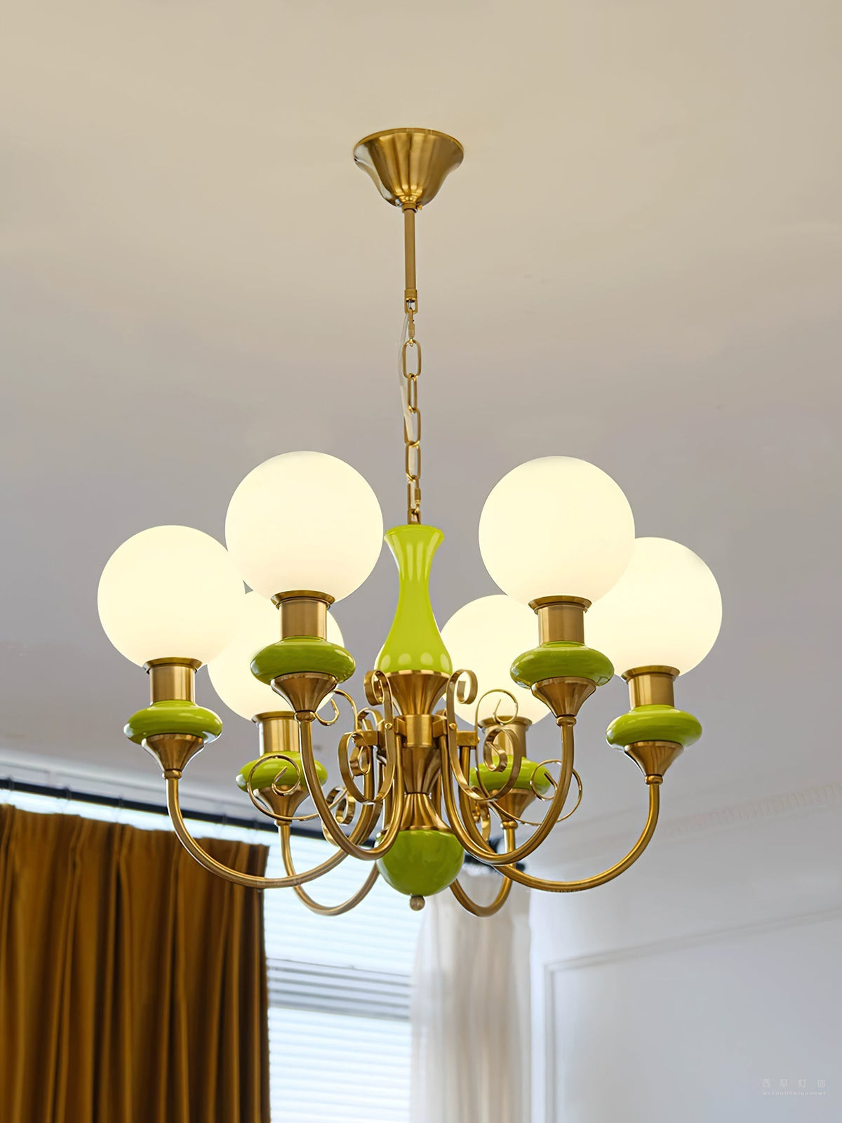 Glazen Kroonluchter met IJzeren Frame Meerlichts Hanglamp Modern Retro Design Sfeerverlichting Eetkamer Woonkamer | Sulvida