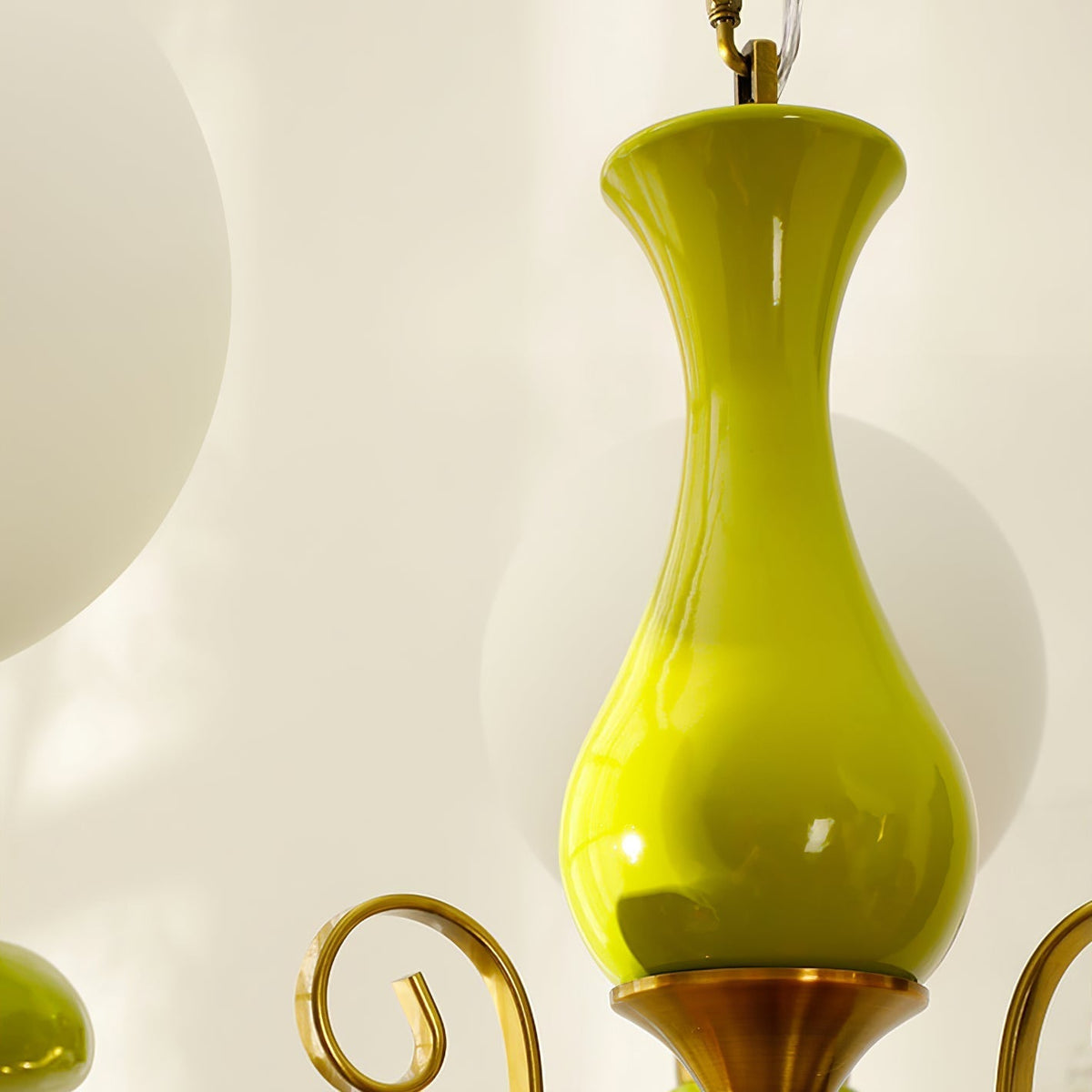 Glazen Kroonluchter met IJzeren Frame Meerlichts Hanglamp Modern Retro Design Sfeerverlichting Eetkamer Woonkamer | Sulvida