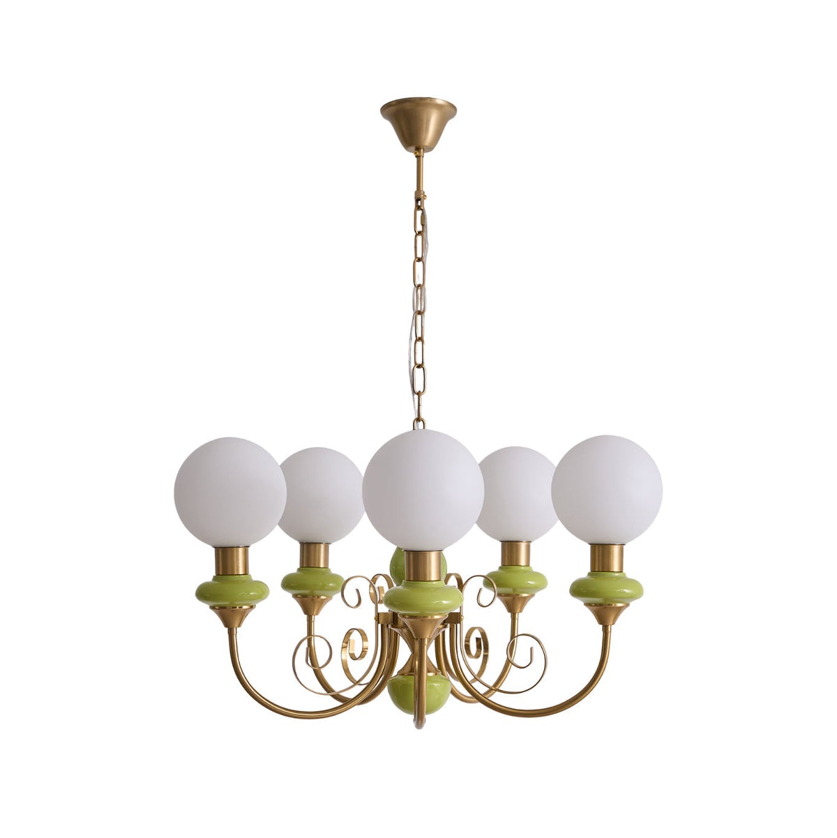 Glazen Kroonluchter met IJzeren Frame Meerlichts Hanglamp Modern Retro Design Sfeerverlichting Eetkamer Woonkamer | Sulvida