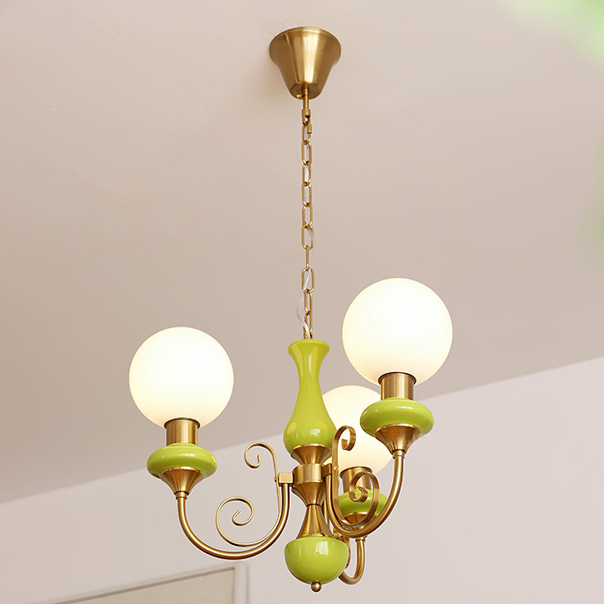 Glazen Kroonluchter met IJzeren Frame Meerlichts Hanglamp Modern Retro Design Sfeerverlichting Eetkamer Woonkamer | Sulvida