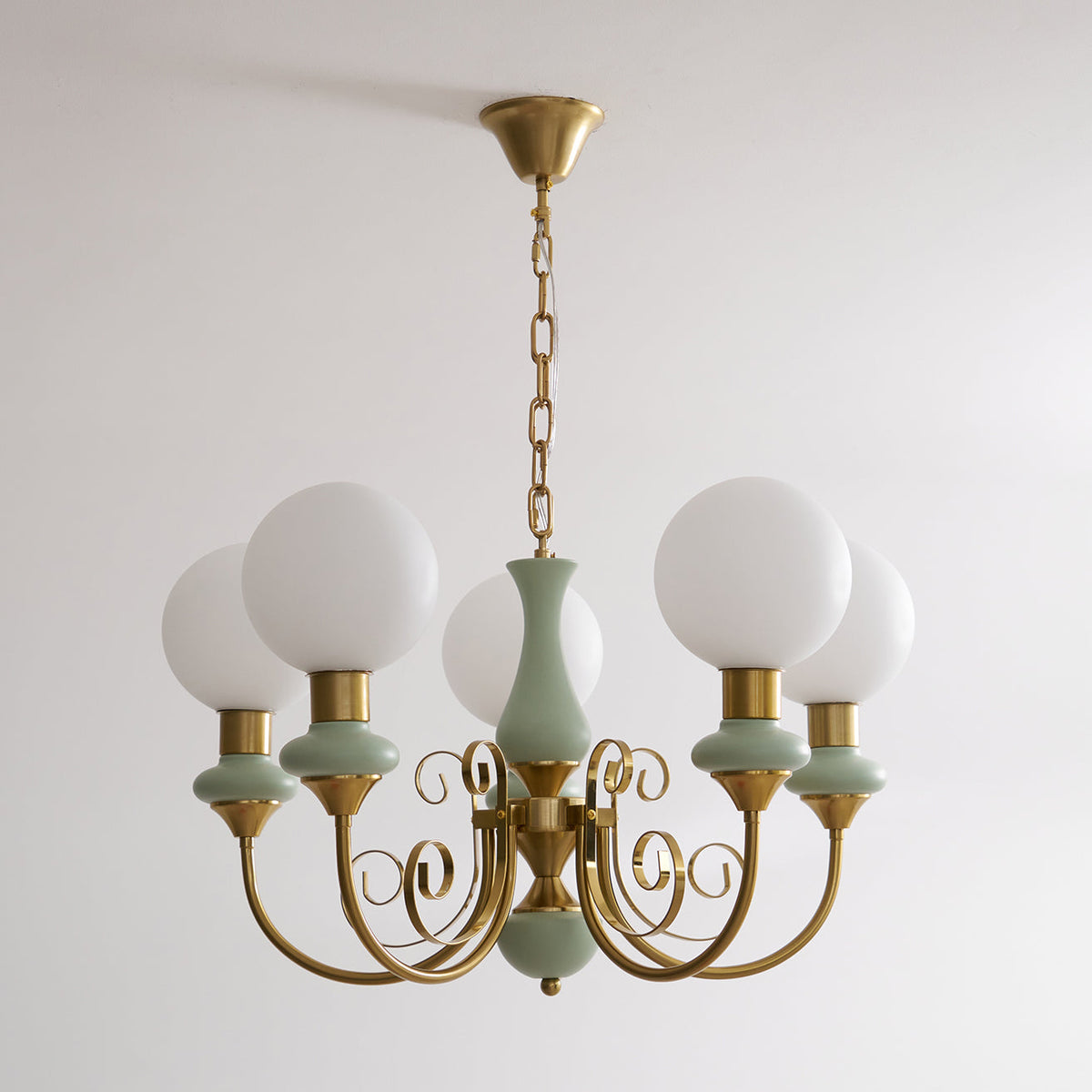 Glazen Kroonluchter met IJzeren Frame Meerlichts Hanglamp Modern Retro Design Sfeerverlichting Eetkamer Woonkamer | Sulvida