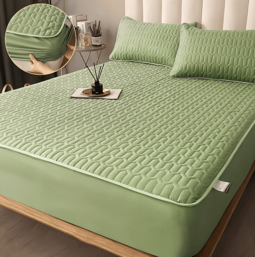 Matrasbeschermer Met Elastiek Waterdicht Polyester Geometrisch Patroon Ademend 90-220 cm Bescherming | Sulvida