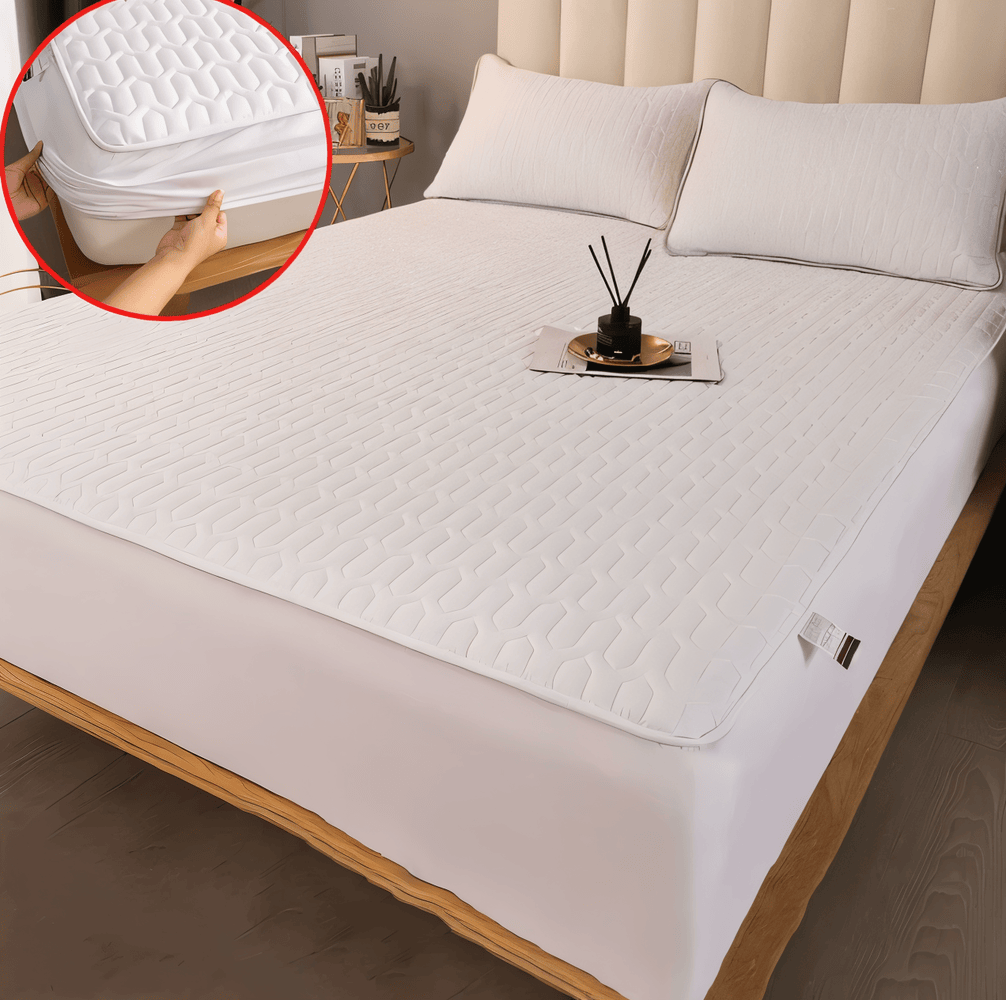 Matrasbeschermer Met Elastiek Waterdicht Polyester Geometrisch Patroon Ademend 90-220 cm Bescherming | Sulvida