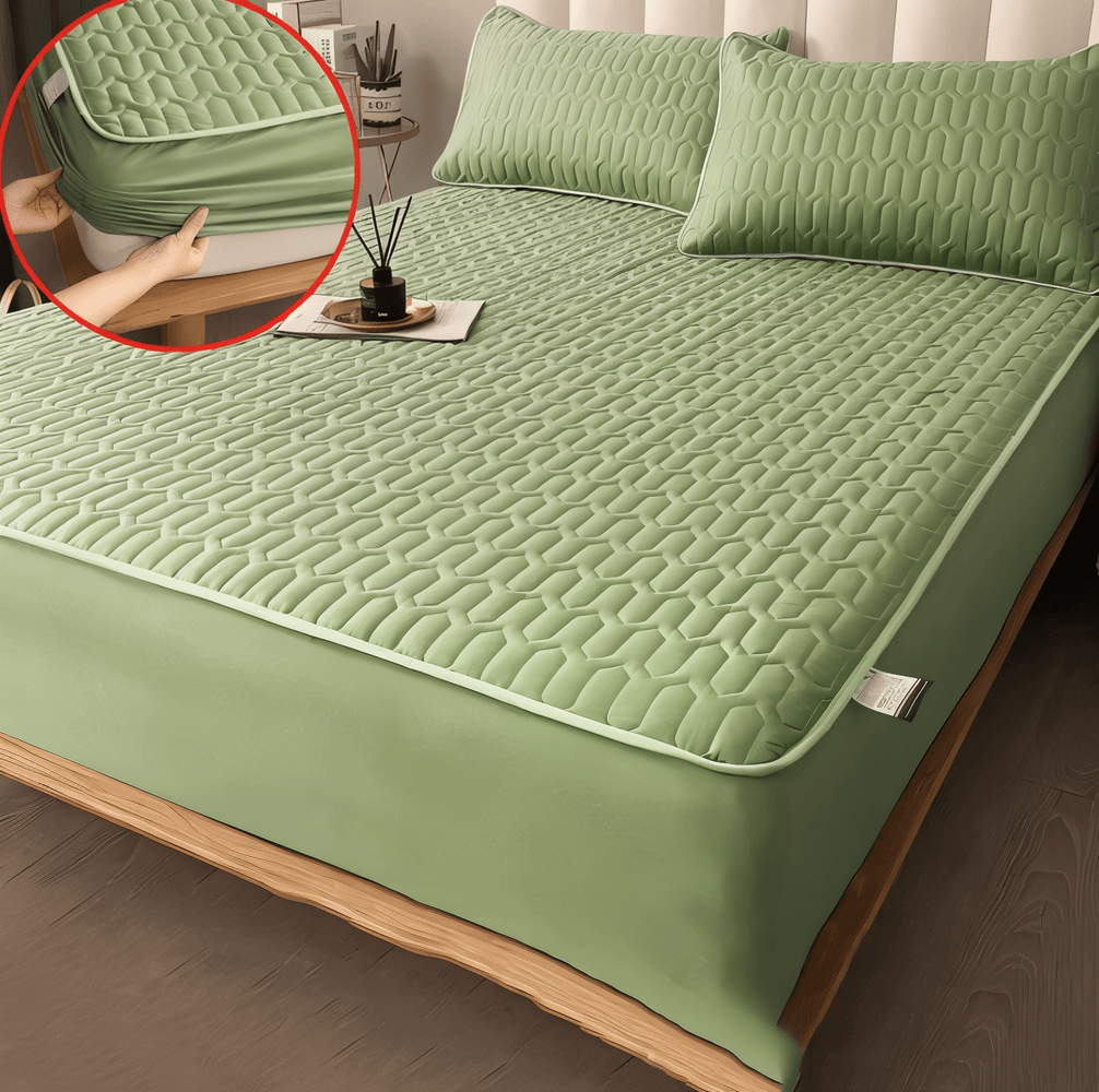 Matrasbeschermer Met Elastiek Waterdicht Polyester Geometrisch Patroon Ademend 90-220 cm Bescherming | Sulvida
