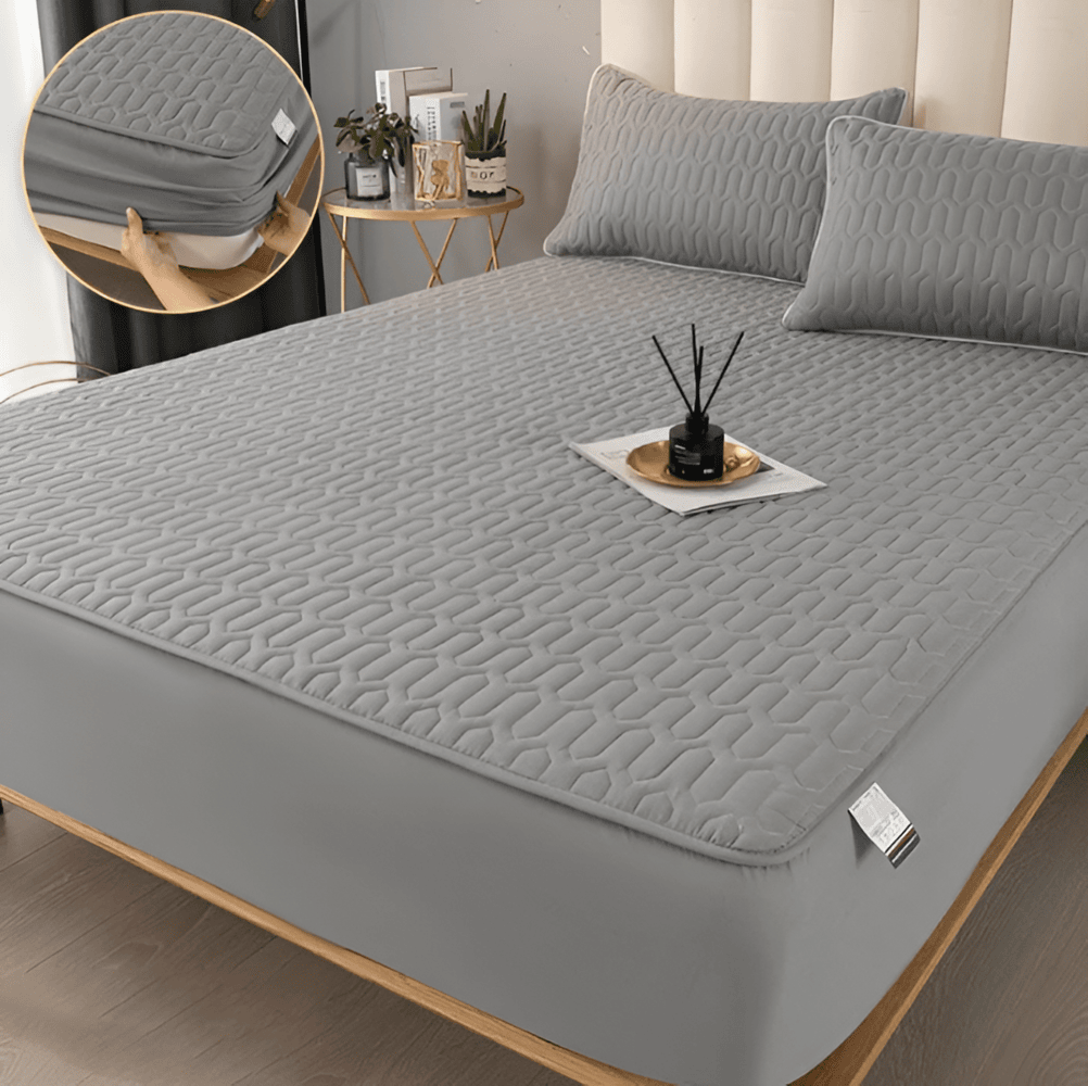 Matrasbeschermer Met Elastiek Waterdicht Polyester Geometrisch Patroon Ademend 90-220 cm Bescherming | Sulvida