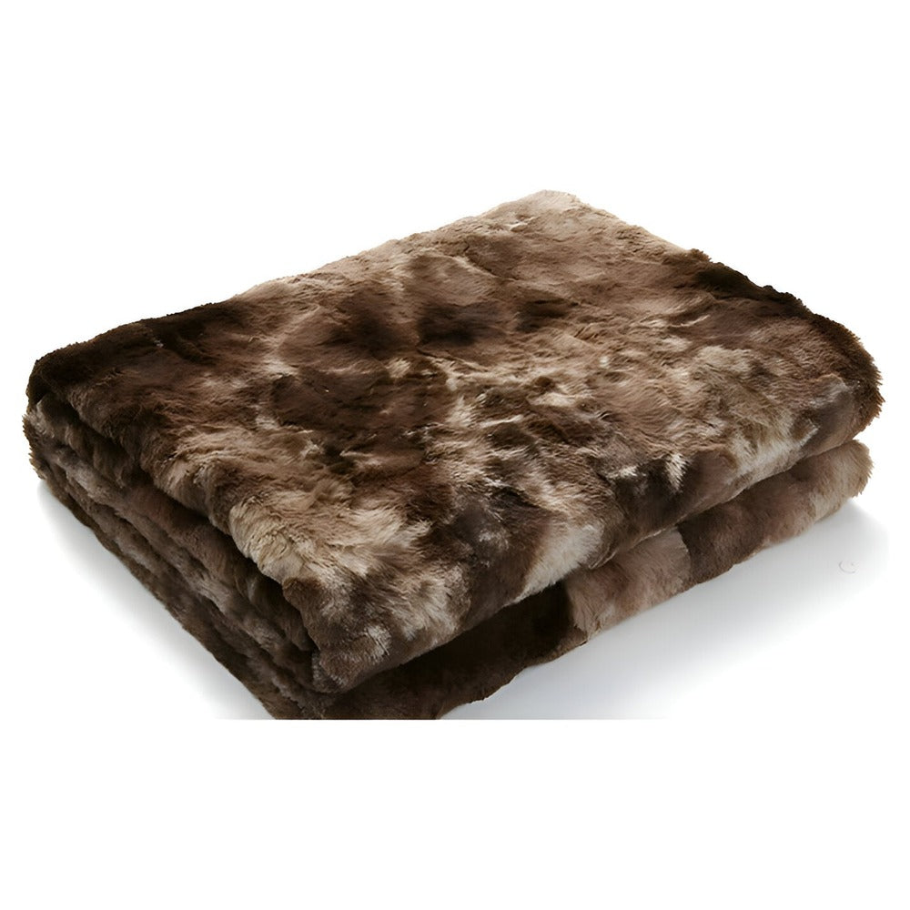 Luxe Dubbelzijdig Koraalvleece Plaid Batikpatroon Winterdeken Warm & Pluizig Vier Seizoenen Bed Bank | Sulvida