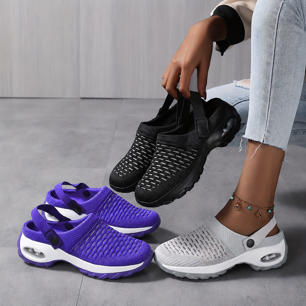 Orthopedische Dames Clogs met Mesh en Luchtdemping Antislip Instappers voor Dagelijks Comfort Gezondheid en Stijl | Sulvida