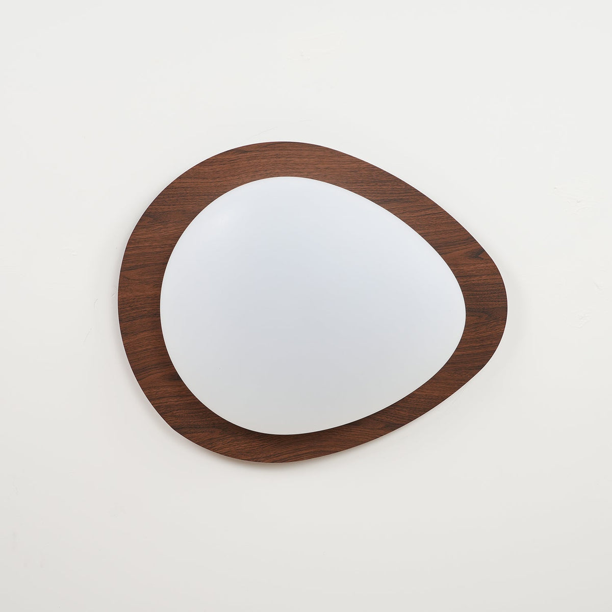 Plafondlamp Organisch Kiezelsteenvorm Houten Textuur Warm LED Licht Woonkamer Eetkamer Modern Design | Sulvida