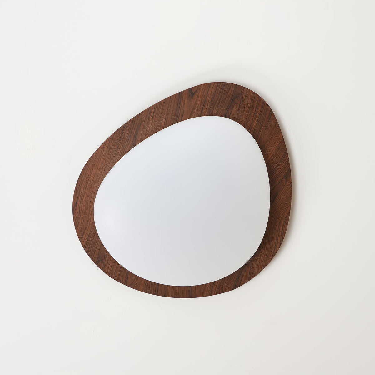 Plafondlamp Organisch Kiezelsteenvorm Houten Textuur Warm LED Licht Woonkamer Eetkamer Modern Design | Sulvida