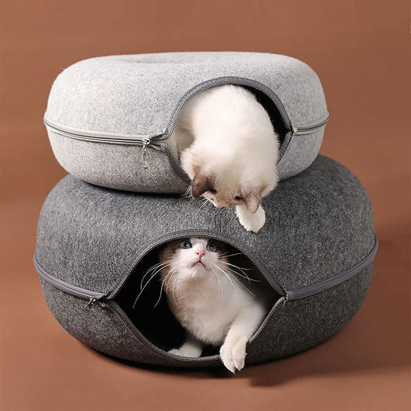 Kattengrot Gezellige Schuilplek Zacht Huisdierbed Warm Rustplek Comfortabel Slaapmand voor Katten Kleine Honden | Sulvida