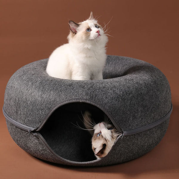 Kattengrot Gezellige Schuilplek Zacht Huisdierbed Warm Rustplek Comfortabel Slaapmand voor Katten Kleine Honden | Sulvida