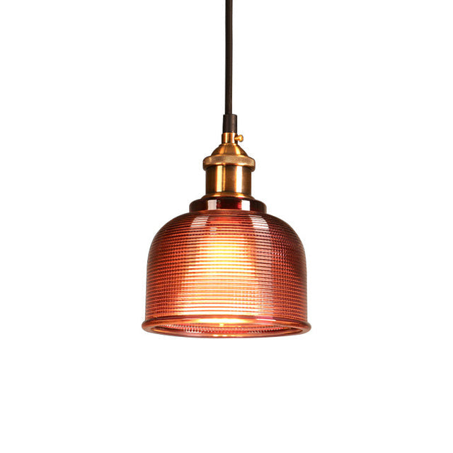 Vintage Hanglamp Gekleurd Glas en Metaal Retro Interieur Eetkamer Woonkamer Stijlvolle Verlichting Verstelbaar | Sulvida