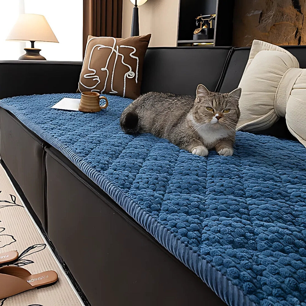 Gewatteerde Bankhoes Microvezel Diervriendelijk Geometrisch Patroon Antislip 70-240 cm voor Bescherming | Sulvida