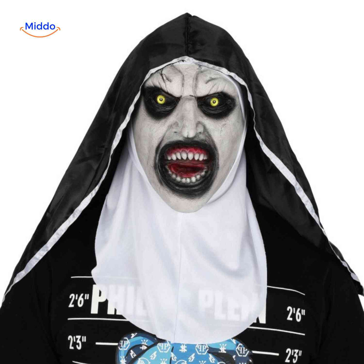 Horrormasker Demon Non Latex Verkleedaccessoire Kostuum Halloween Feest Griezelig Eng Realistisch Masker | Sulvida