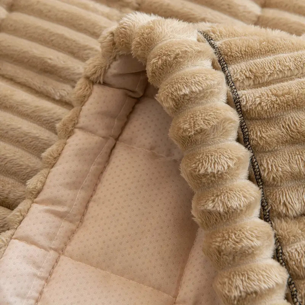 Luxe Bankovertrek met Plooiranden en Microvezel 70x150 70x180 70x210 cm Zacht Huisdiervriendelijk Antislip | Sulvida